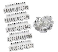 FHGSPQWM Lot de 100 marqueurs d'oreille d'animaux de ferme de grande taille pour écrire et pour identifier les oreilles des cochons, moutons et autres animaux de la ferme