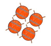 FHGSPQWM Lot de 4 panneaux réfléchissants avec boucle pour randonnée, camping, sac à dos, équipement de vélo, accessoires de tente multi-usages, multicolore, Large
