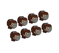 FHGSPQWM Lot de 8 amortisseurs de vibrations en silicone de qualité supérieure pour raquette de tennis de différents niveaux de compétence