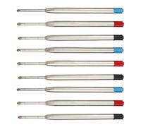 FHGSPQWM Lot de 9 recharges d'encre remplaçables 3 couleurs pour stylos à bille en métal de 1 mm, recharges de stylo à bille en métal