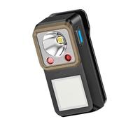 FHGSPQWM Petit outil d'éclairage extérieur avec 6 modes d'intensité variable et texture de pinces pour garage, atelier et urgences, lampe de chargement USB