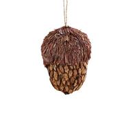 FHGSPQWM Pomme de pin décorative à suspendre, décoration festive résistante aux intempéries pour intérieur/extérieur, célébrations de Noël, décoration de sapin de pin phosphorescente