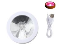 FHGSPQWM Porte-boissons lumineux LED rechargeable par USB, adapté pour une utilisation prolongée, boîtes de nuit et fêtes, événements, sous-verres USB