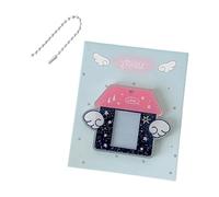 FHGSPQWM Porte-clés tendance pour cartes de campus, petites pochettes de rangement pour photos, cartes, accessoires de protection pour cartes d'école, porte-badges, Cabane bleue tibétaine, Taille