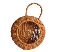 FHGSPQWM Pot de fleurs en rotin à suspendre au mur - Panier de jardin en rotin - Support pour plantes - Décoration de la maison - Flexible à suspendre