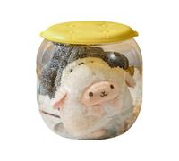 FHGSPQWM Poubelle et tabouret empilables transparents, construction PP PET, peu encombrant pour les petits appartements