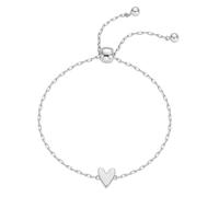 FHGSPQWM Romantics Pendentif en forme de cœur ajouré pour femme en acier inoxydable avec taille réglable Accessoire de poignet à porter au quotidien, One Size, Comme décrit