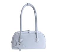 FHGSPQWM Sac à main ergonomique tendance sous les bras avec sangle souple, intérieur spacieux pour une tenue quotidienne, design coréen, sac à main en polyuréthane, sacs de voyage confortables, bleu