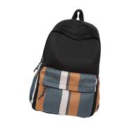 FHGSPQWM Sac de collège tendance avec finition à l'eau - Poches d'organisation spacieuses - Confortable - Épaule - Campus - Essentiel - Tendance - Sac à dos en nylon - Unisexe - Pour ordinateur