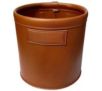 FHGSPQWM Sac de rangement en cuir PU pour guidon de style rétro pour vélos et scooters pour enfants, étanche, durable, panier universel en cuir