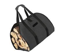 FHGSPQWM Sac de transport de bois de chauffage de grande capacité en tissu Oxford résistant aux intempéries pour le camping et la randonnée