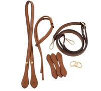 FHGSPQWM Sangles de sac à bandoulière avec cordon de serrage, poignée de sac à main, accessoires de poche de rechange pour kits de réparation de seau, marron