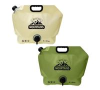 FHGSPQWM Seau à eau pliable léger de 8 L avec robinet portable pour randonnée, camping, stockage sac à eau portable avec robinet seau pliable