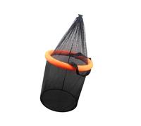FHGSPQWM Seau de pêche pour localiser les poissons, filet de protection, filet vivant, cage à mailles pour atterrissage, seau de rangement, panier tissé épais pour crevettes