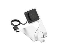 FHGSPQWM Support de charge rapide pour Fitbit Versa3/Smartwatch Support de chargeur pour téléphone portable Support de voyage Mignon Station