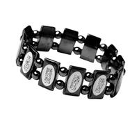 FHGSPQWM Symbole perlé aux couleurs vives Drip Art Peau sensible Confort pour le quotidien Bracelet de force spirituelle, One Size, Comme décrit