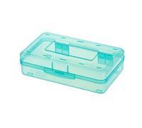 FHGSPQWM Trousse à crayons transparente résistante à l'eau - Boîte de rangement pour stylos rigides - Organisateurs de marqueurs artistiques colorés en polypropylène transparent pour artistes, F