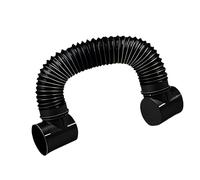 FHGSPQWM Tuyau d'aération robuste de 10,2 cm pour sèche-linge - Coude à 90 degrés - Fil d'acier renforcé et joint sécurisé pour un séchage efficace - Coude d'échappement flexible