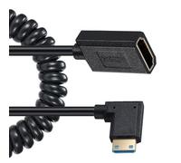 FHGSPQWM Version 2.1 Super Extreme Vitesse Rapide Petite Caméra Vidéo Mâle Femelle Câble Spiralé 8k60hz 4K120hz Efficace Extension pour Carte Vidéo Graphique