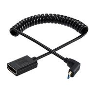 FHGSPQWM Version 2.1 Super Extreme Vitesse Rapide Petite Caméra Vidéo Mâle Femelle Câble Spiralé 8k60hz 4K120hz Efficace Extension pour Carte Vidéo Graphique