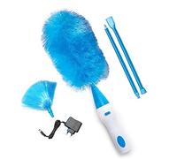 FHH Plumeau électrique multifonction à piles 360 Degrés Rotatif Plumeau Poussiere avec manche extensible Brosse de Nettoyage Électrique Rotatif Sans fil
