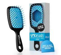 FHI Heat UNbrush Brosse démêlante pour un brossage sans douleur sur tous les types de cheveux humides ou secs - Poils antistatiques DuoFlex durables, poignée légère, brosse à cheveux ventilée, océan