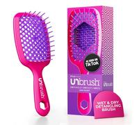 FHI Heat UNbrush Brosse démêlante pour un brossage sans douleur sur tous les types de cheveux humides ou secs - Poils antistatiques DuoFlex durables, poignée légère, brosse à cheveux ventilée
