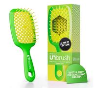 FHI Heat UNbrush Brosse démêlante pour un brossage sans douleur sur tous les types de cheveux humides ou secs - Poils antistatiques DuoFlex durables, poignée légère, brosse à cheveux ventilée