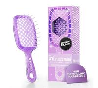 FHI Heat UNbrush Mini Brosse à Cheveux Démêlante et Aérée, Brossage sans Douleur, tous Types de Cheveux, Secs ou Mouillés, Picots DuoFlex Antistatiques, Manche Léger, Lavande Améthyste