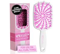 FHI Heat UNbrush Plus Brosse à cheveux bouclés pour un démêlage doux et efficace sur les types de cheveux humides ou secs fragiles, brosse démêlante avec 84 poils UltraFlex, ultra légère, ventilée