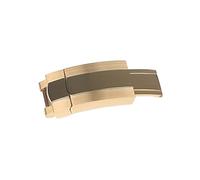 FHIASTGL Fermoir de montre for Rolex Boucle déployante en acier inoxydable de 9 mm × 16 mm for Submariner for Oysterflex for Daytona for bracelet GMT Serrure de déploiement Fermoir de montre(Gold)