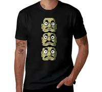 FHIAYRX Heads Cotton Luxury 100% t Kahira Brand Funny Men's Cotton T-Shirt