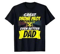 FHIAYRX Mens Dad Drone T Shirt Pilot Gifts for Adults Men Fathers Day Trend