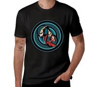 FHIAYRX Sissel Trick Graphic Print Funny Custom Designer Ghost Men's Cotton T-Shirt