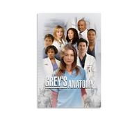 FHILTNMWC Grey's Poster Anatomy Medical Drama Vintage TV Series Poster Impression sur toile pour chambre à coucher Décoration murale 30 x 45 cm Sans cadre