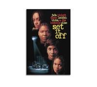 FHILTNMWC Poster de film « Set It Off » de 1996 - Impression sur toile encadrée avec cadre en bois intégré - Art déco pour maison, chambre à coucher, garage - 30 x 45 cm - Style sans cadre