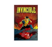 FHILTNMWC Poster imprimé de super-héros animés vintage invincible pour chambre à coucher - Art mural esthétique et décoratif - 30 x 45 cm - Style sans cadre