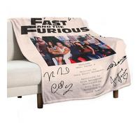 FHILTNMWC The Fast And The Furious Movie Couverture en flanelle anti-boulochage douce et légère en microfibre chaude et confortable Convient pour lit, salon et canapé 130 x 175 cm