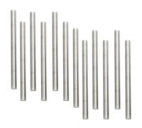 Fhioevt 12 Pièces Tige Filetée M8 x 100 mm Tiges Filetées en Acier Inoxydable Boulons Filetées Argent Vis Filetée pour la Fabrication des Industries de L'automobile et de la Construction