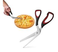 FHISKUNYU Ciseaux à Pizza Lavable au Lave-Vaisselle | Ciseaux de Cuisine pour Découper Pizza, Gâteaux & Herbes | Facile à Utiliser, Léger et Résistant