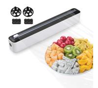 FHISKUNYU Derouleur Film Alimentaire avec Coupeur Bidirectionnel, Distributeur Papier Aluminium et Film - 12 Ventouses, Compatible Rouleaux 30cm x 4cm, Système de Fixation sans Trace