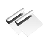 FHISKUNYU Spatule Raclette Spatule Cuisine Inox Coupe Pâte - 2 Pièces Multifonction en Acier Inoxydable - Design Sans Soudure & Poli Miroir pour Cuisine Pratique