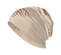 FHIZOAL American Grown with Mexican Adult Men's Knit Hat Winter Warm Hats Skull Cap Cold Weather Hiking Ski Outdoor Activities, Noir , Taille unique