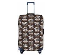 FHIZOAL Better Days Ah Housse de protection élastique anti-rayures pour valise de voyage anti-poussière pour bagages de 45,7 à 81,3 cm, blanc, M, Classique