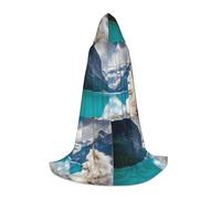 FHIZOAL Cape à capuche amusante en forme de loup pour adolescents - Costume de sorcière et de vampires - Pour cosplay, carnaval, sorcière