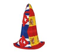 FHIZOAL Cape à capuche Cuba et Espagne pour adolescents, sorcière, vampires, faucheuse costumée, fêtes à thème, Comic Con