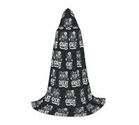 FHIZOAL Cape à capuche « Don'T Be Afraid To Be Great » pour adolescents, déguisement, fête, cosplay, carnaval, sorcière, vampires