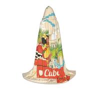 FHIZOAL Cape à capuche île de Cuba pour adolescents - Cape à thème pour cosplay, carnaval, sorcière, vampires