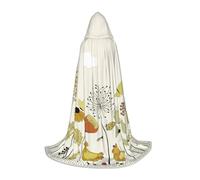 FHIZOAL Cape à capuche pour enterrement de vie de jeune fille avec papillons volants parmi fleurs pour déguisement, fête à thème, cosplay, carnaval, sorcière, vampires