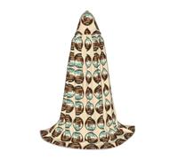 FHIZOAL Cape à capuche Rome Italie monument Halloween pour adolescents sorcières vampires Faucheuse Costume de fête à thème Comic Con